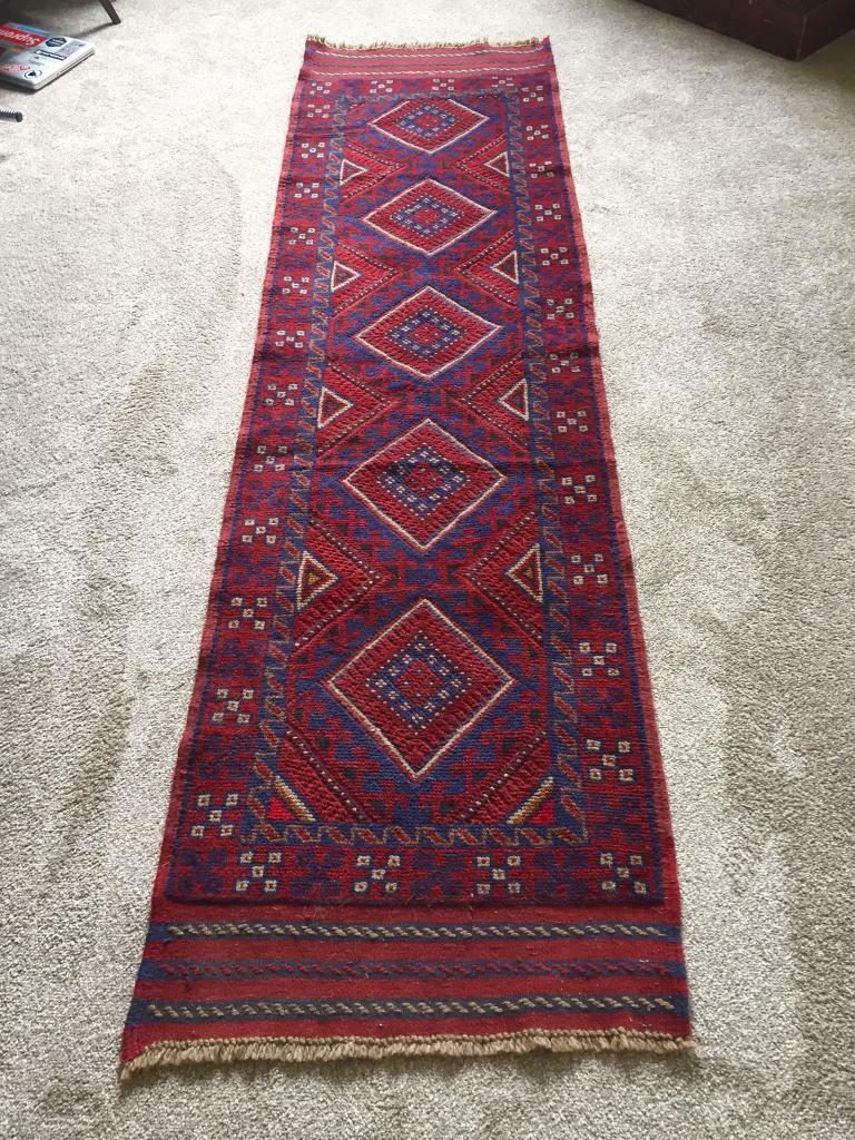 Antique Handmade Persian Wool Hall Runner Rug Amazing Condition in