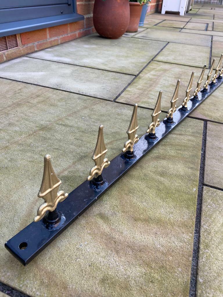 Decorative Steel/Wrought Iron Wall or Fence Topper X 2