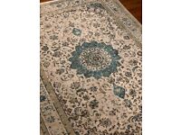 Woven beige Persian floral oriental rug