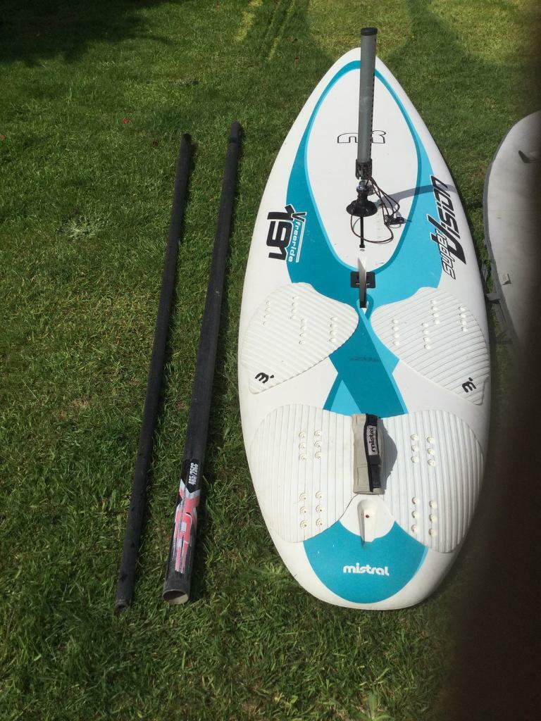 Mistral Beginner to Intermediate Windsurfer. Sail Board. Windsurf. in