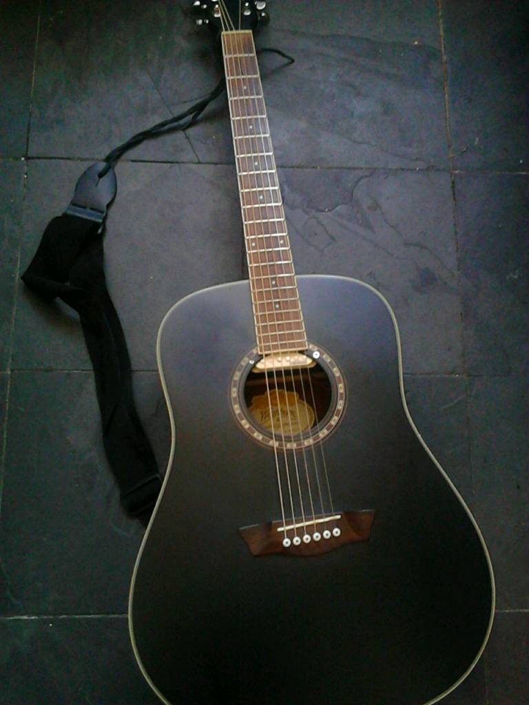 Washburn WD7SBM Acoustic Guitar Black in Ilford, London Gumtree