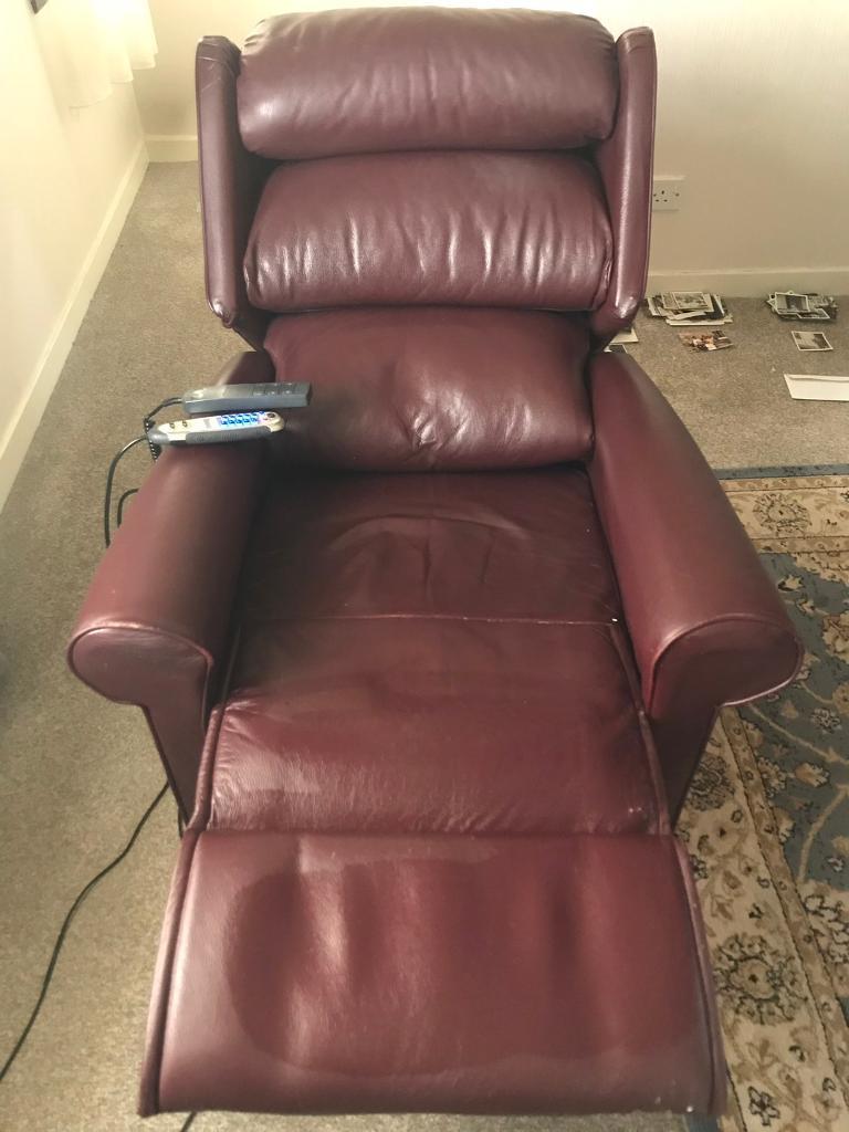 Burgundy relaxor ultra electric armchair in Dundee Gumtree