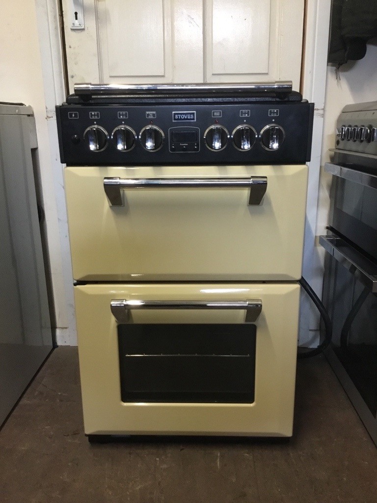 Stoves dual fuel gas cooker 550DFW 55cm FSD cream double oven 3 months warranty free local