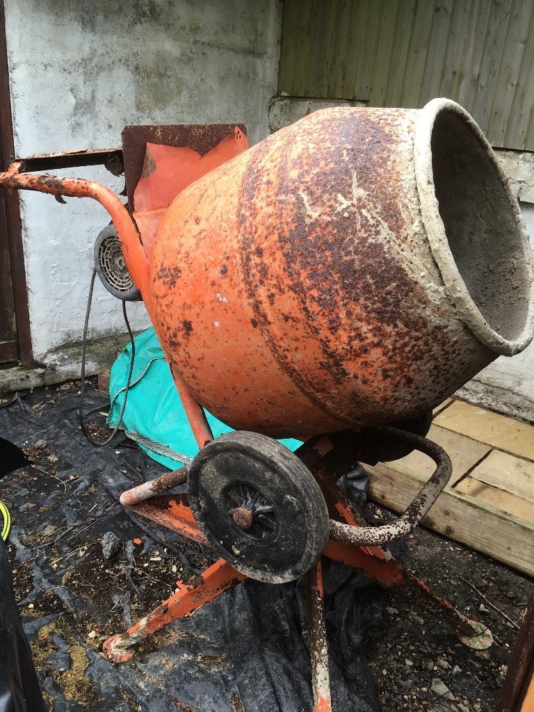 FREE Cement mixer motor broken for spare, repairs, scrap in