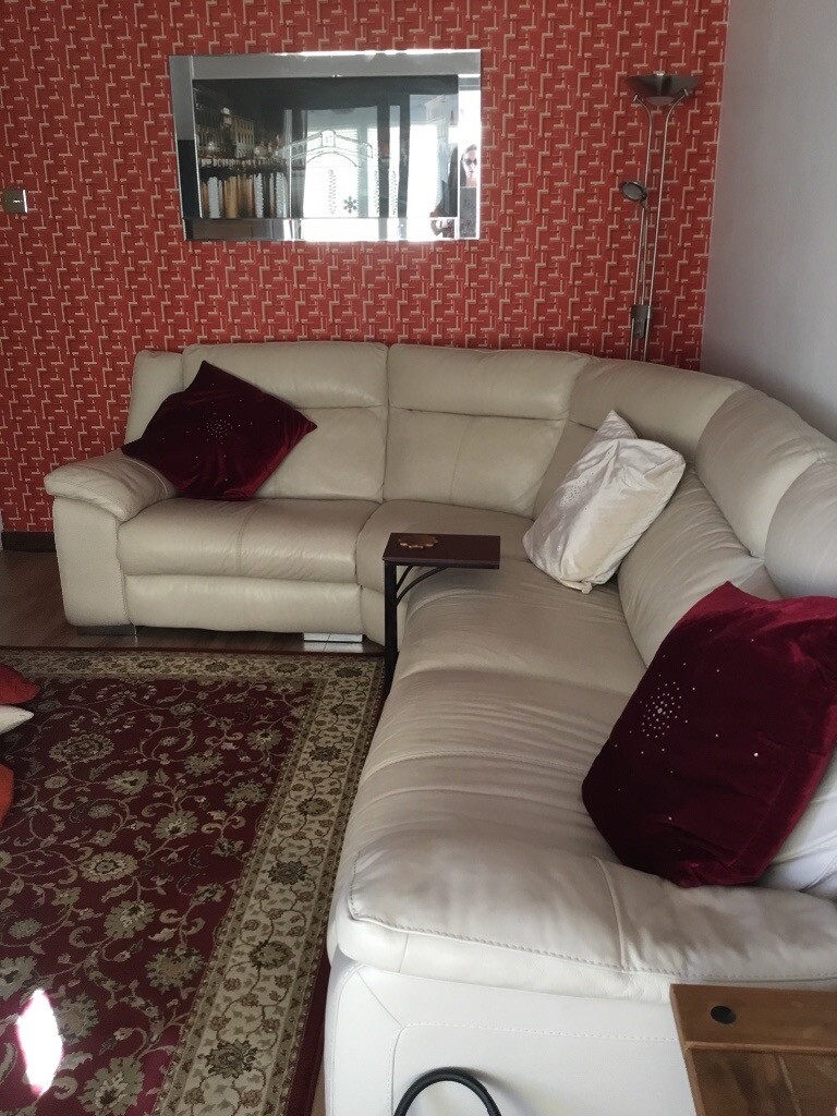 Leather corner settee in Burry Port, Carmarthenshire Gumtree