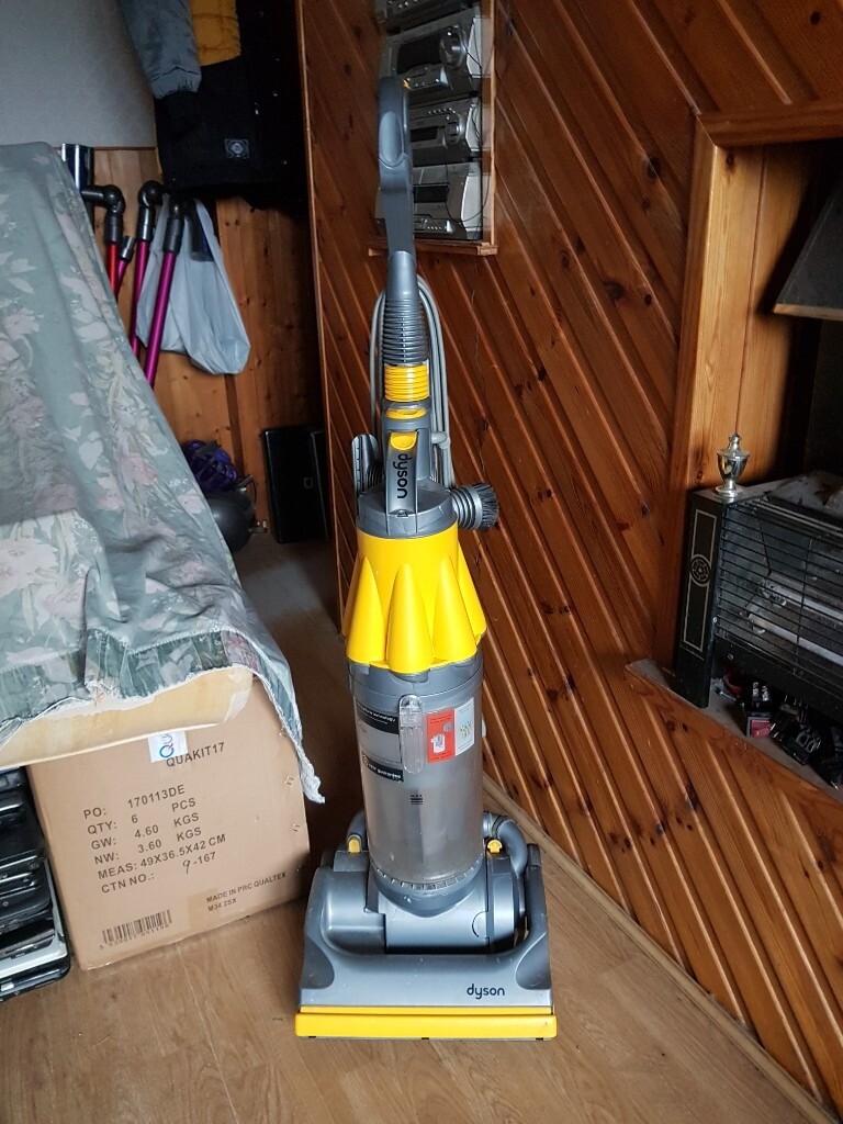 yellow Dyson DC07 All Floors Upright Hoover tools 1 week guarantee no