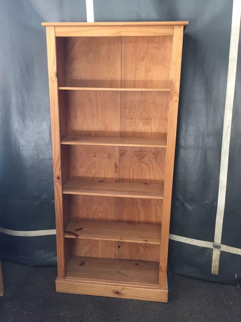 Tall pine bookcase, delivery available in Norwich, Norfolk Gumtree