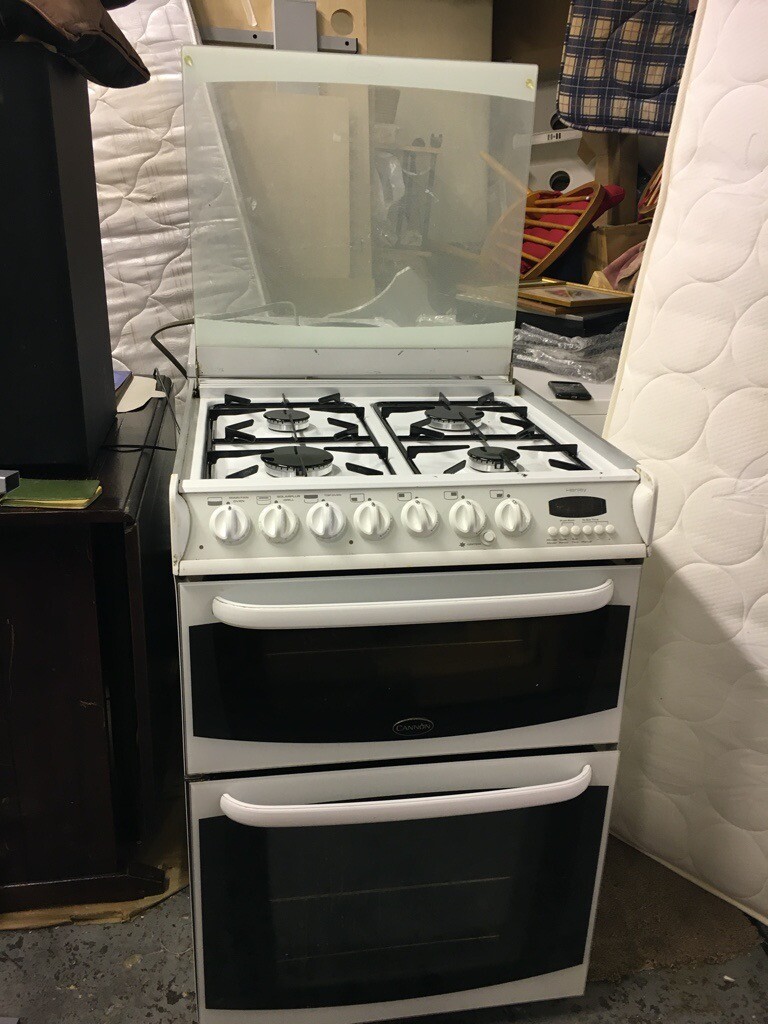 Cannon Henley Gas Dual Fuel Cooker, 60 cm, 10585G Mk3, White, Double