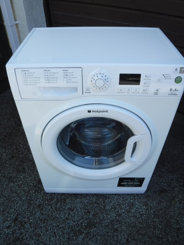 HOTPOINT WMSFG 621 FUTURA SLIMLINE 1200 SPIN WASHING MACHINE (3 yrs old