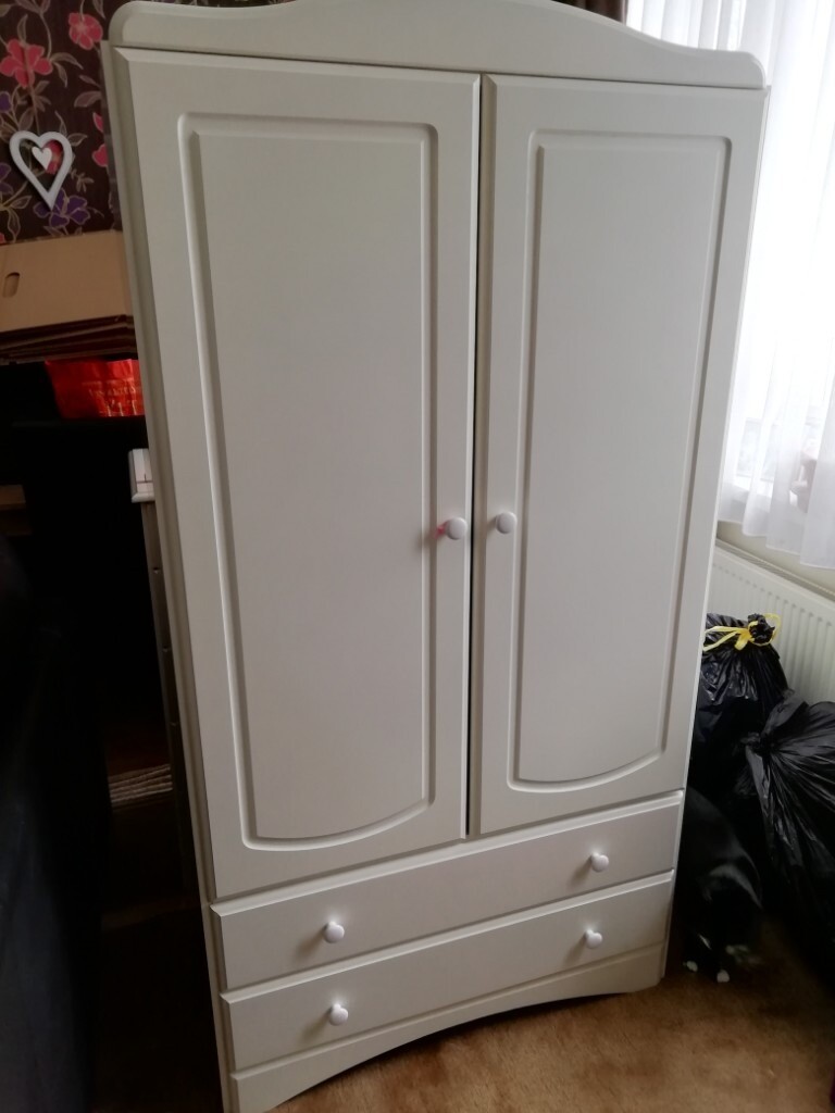 White Chest Of Drawers And Tallboy Wardrobe For Kids In Catford