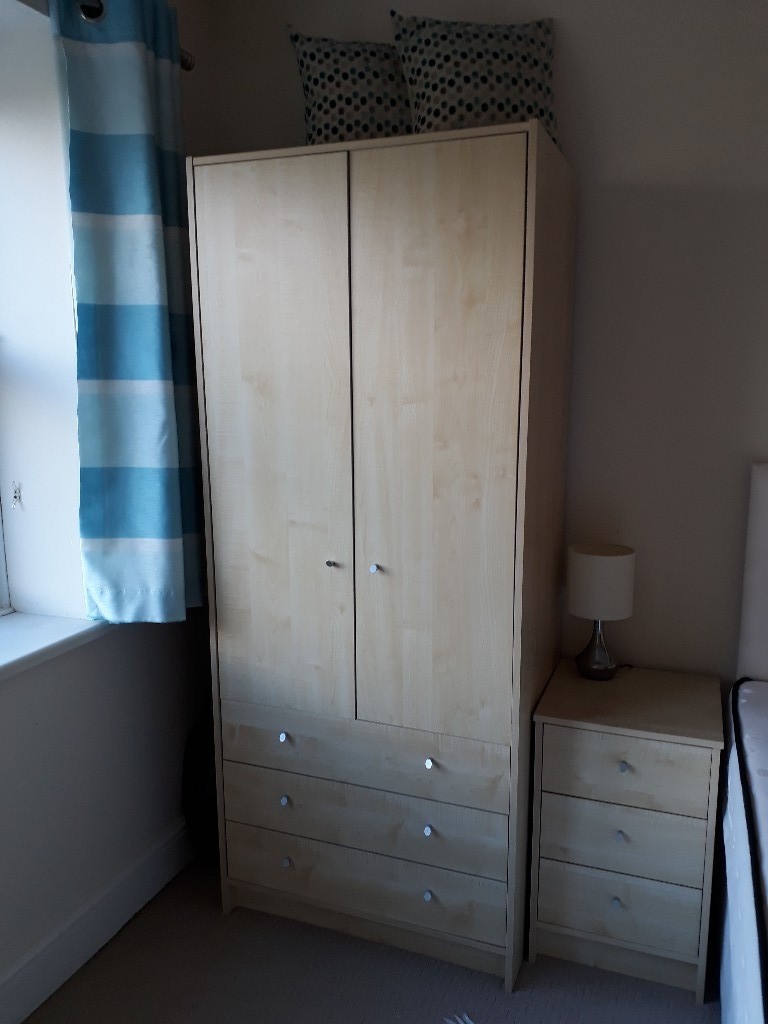 Argos Home New Malibu 2 Door 3 Drawer Wardrobe Beech Effect