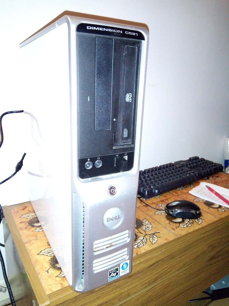 Dell dimension desktop pc,windows 10,office,wi-fi | in Pontarddulais