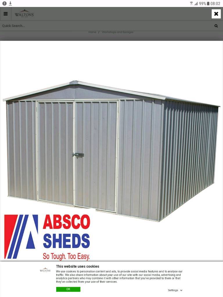 absco 10 x 10 shed in milngavie, glasgow gumtree