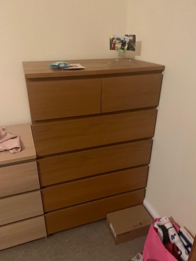 Ikea Malm brown set of drawers in Meadows, Edinburgh Gumtree