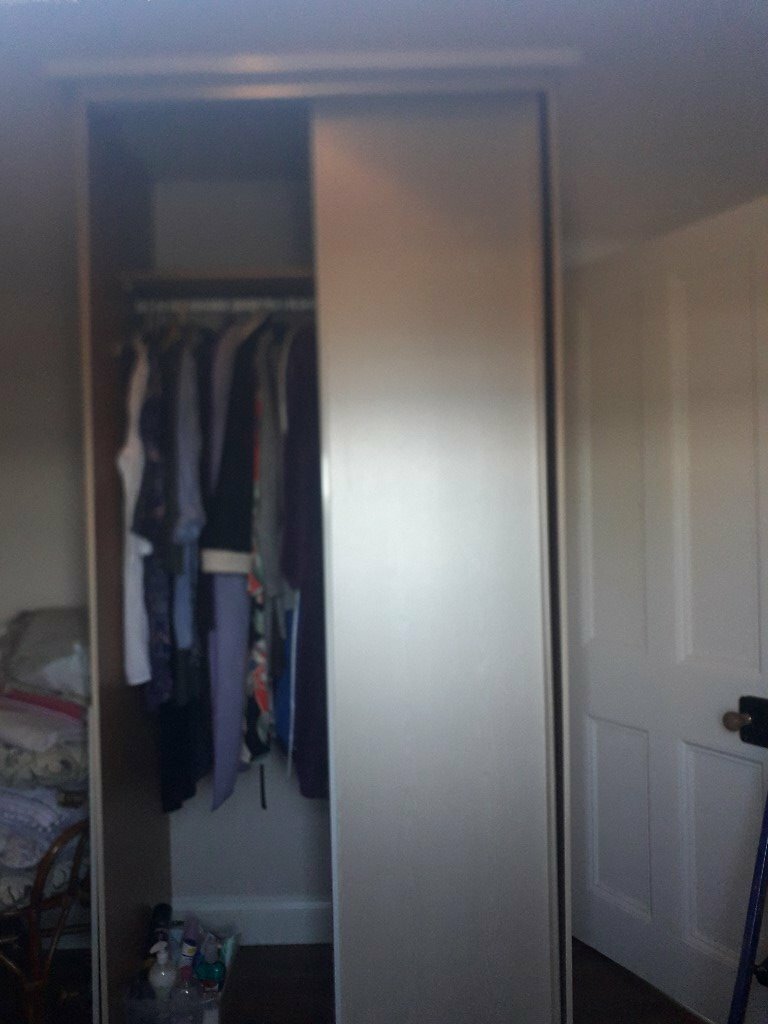 Floor To Ceiling Double Wardrobe With Sliding Doors 2 5high X 1 15