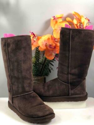 UGG Women's Classic Chocolate Brown Tall Boots #5815 Sz US 8