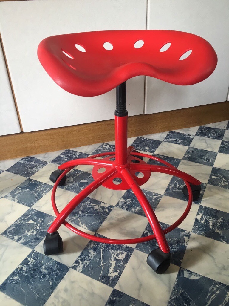 Red ikea tractor stool in Exeter, Devon Gumtree