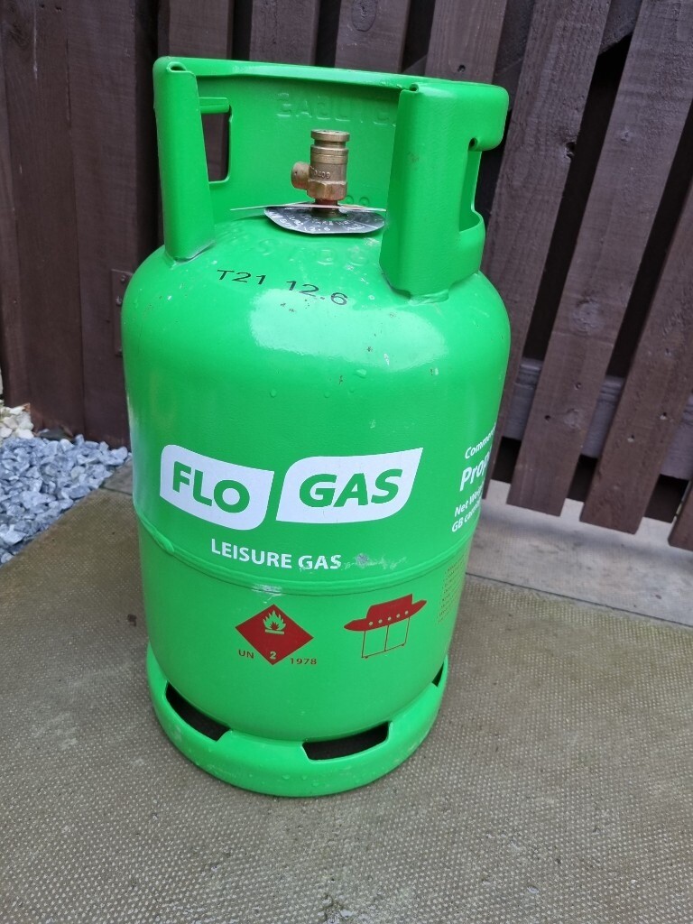 11 kg FLOGAS empty gas bottle (GREEN) PROPANE in Gilmerton, Edinburgh