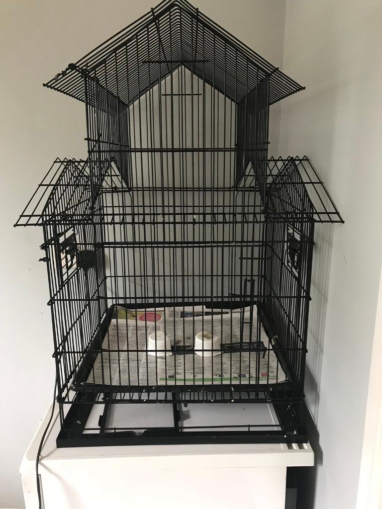 Medium sized bird cage in black in Huddersfield, West Yorkshire Gumtree
