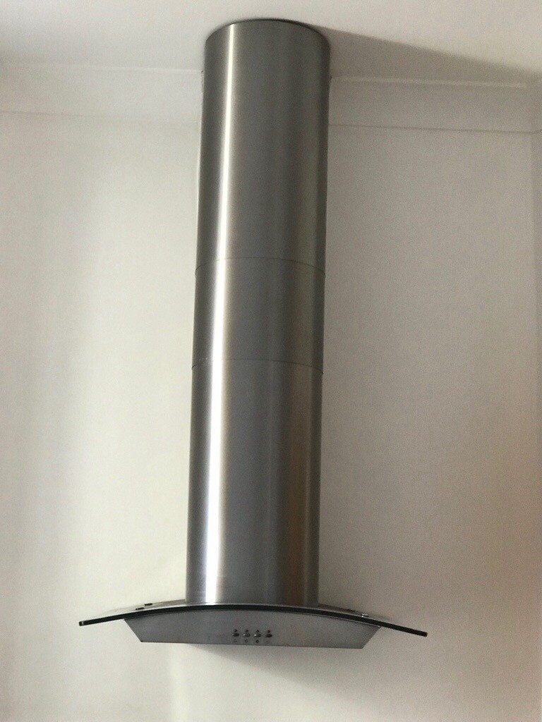 Cooker hood stainless steel with extensions in Bournemouth, Dorset