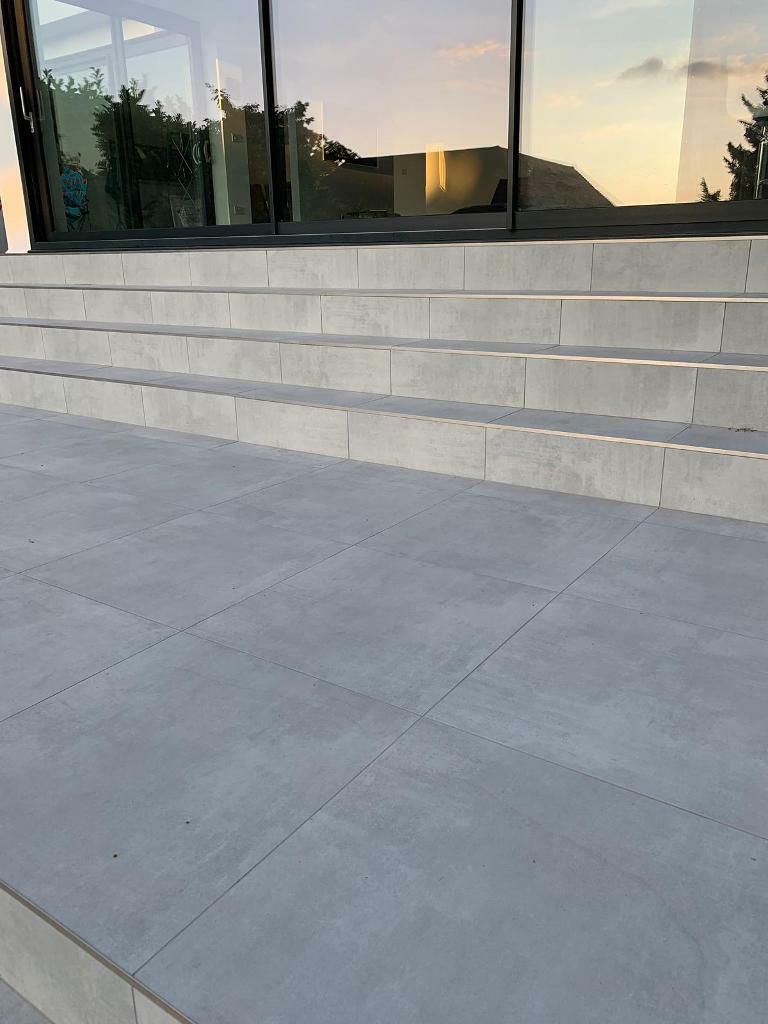 40sqm of Mayfair Grey Matt Porcelain Indoor/Outdoor Paver Tiles