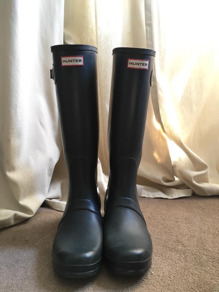 Mens Hunter Wellies - Size 10 - Dark Blue | in West End, Glasgow | Gumtree