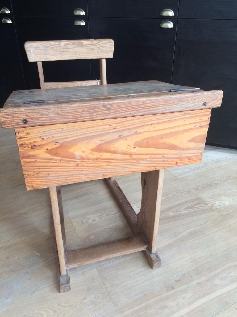 Vintage solid oak children's school desk in Ponteland, Tyne and Wear
