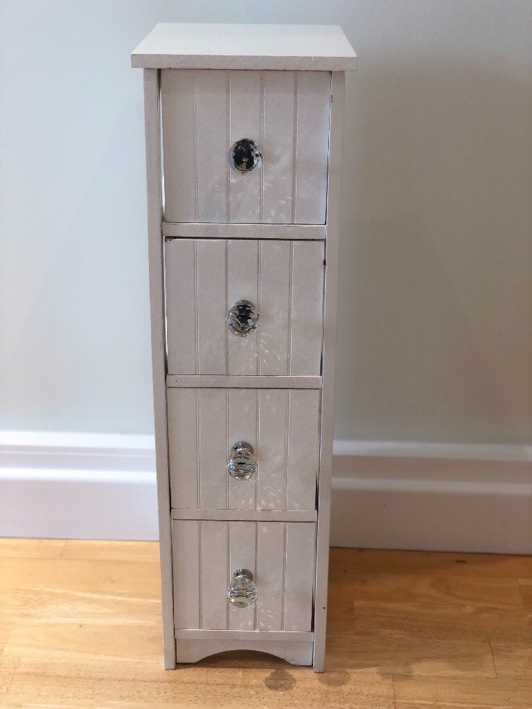 Small Slimline Bathroom Storage White in Baglan, Neath Port