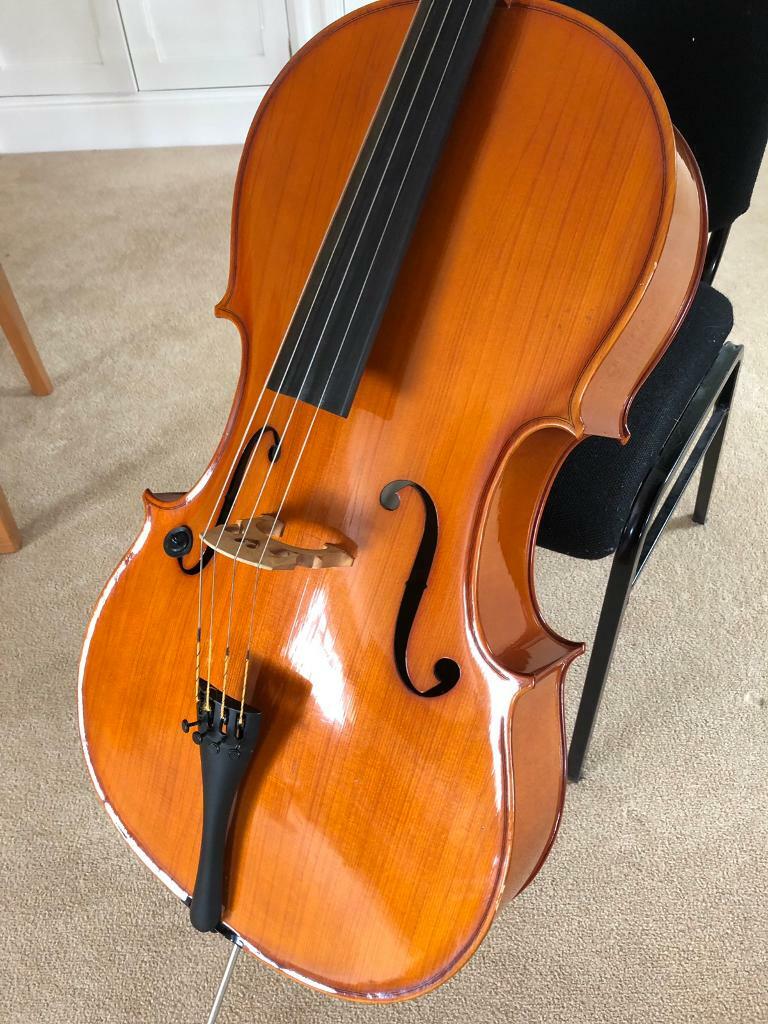 4/4 Fullsize Andreas Zeller Solid Wood Cello in Westerham, Kent