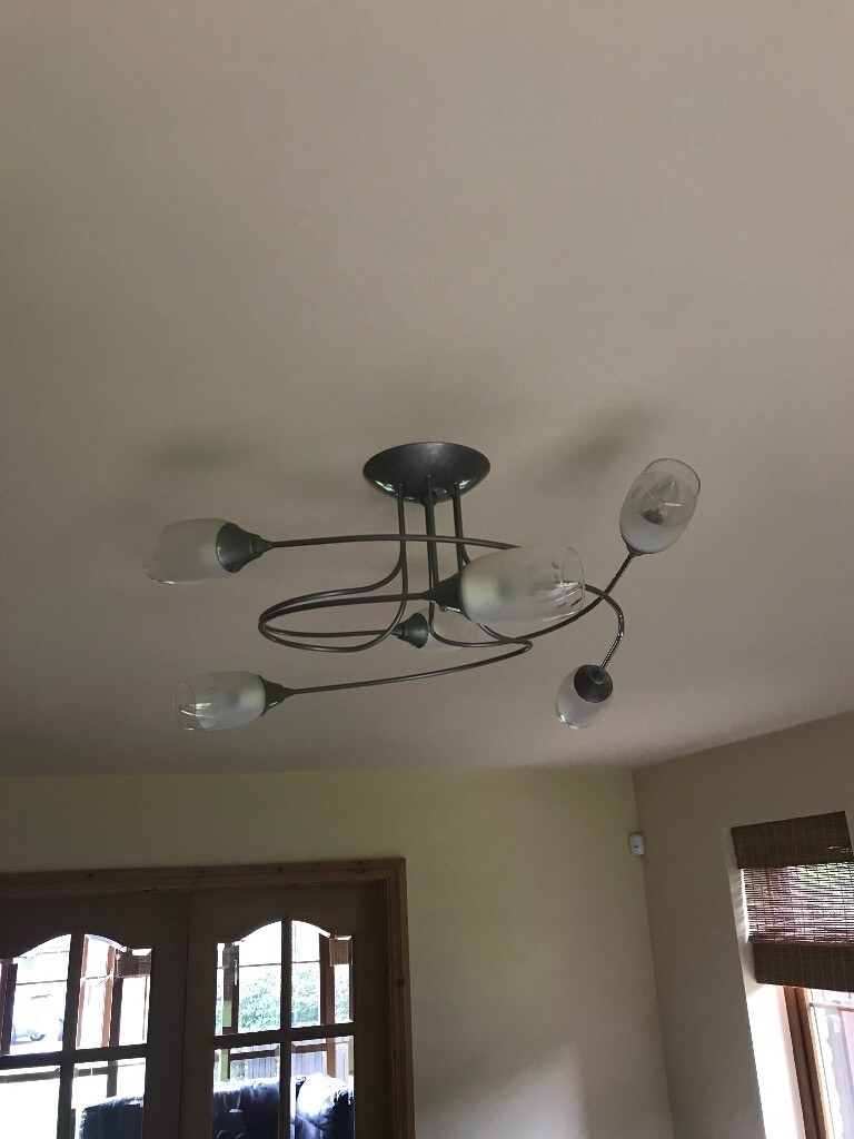 Two wall lights and matching ceiling light in Newtownabbey, County