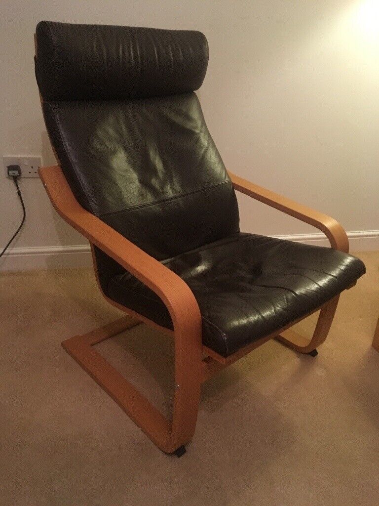 Leather ikea recliner chair | in Buxton, Derbyshire | Gumtree