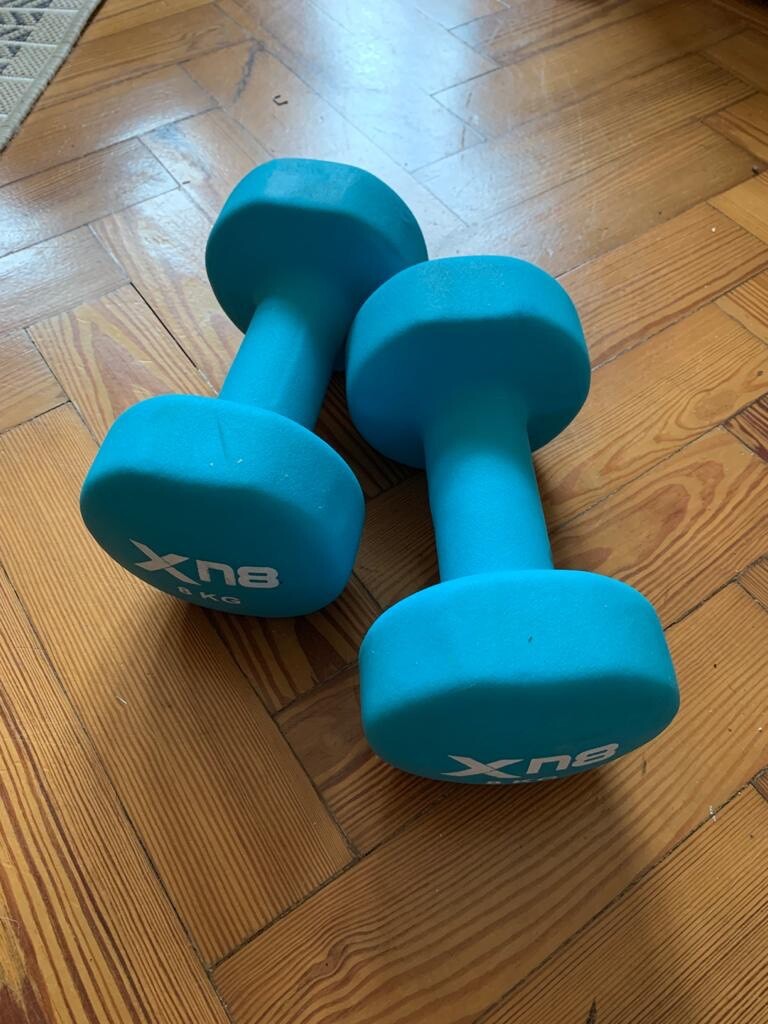 2x 8kg dumbbell weights in Purley, London Gumtree
