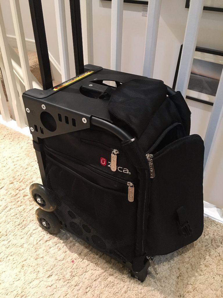 MAC Cosmetics Make Up Travel Roller Zuca Pulley Bag Luggage Case USED