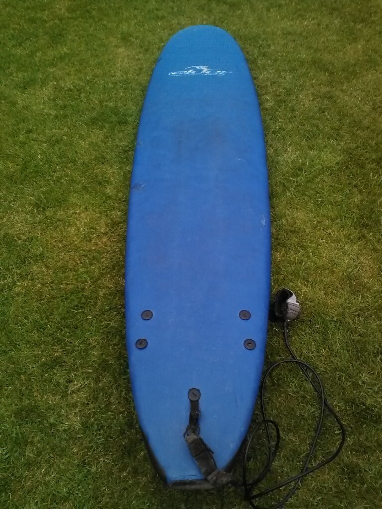 SURFBOARD 7ft 11inch FOAM TYPE. ALDER. USED. GREAT FOR BEGINNERS. in