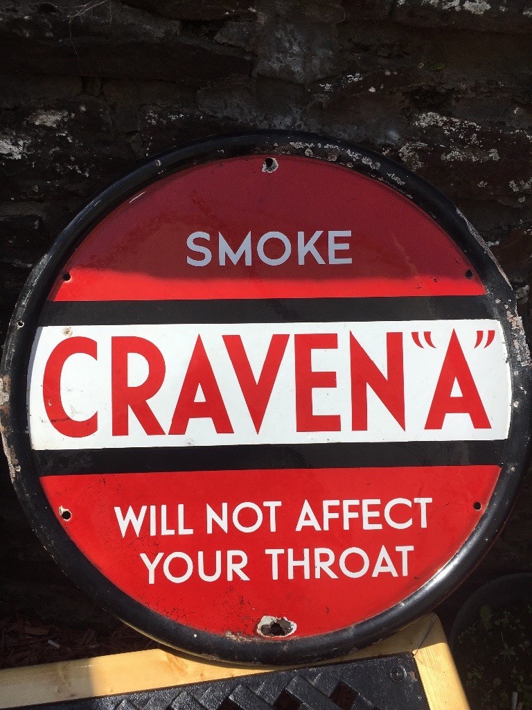 Vintage enamel sign in Llanelli, Carmarthenshire Gumtree