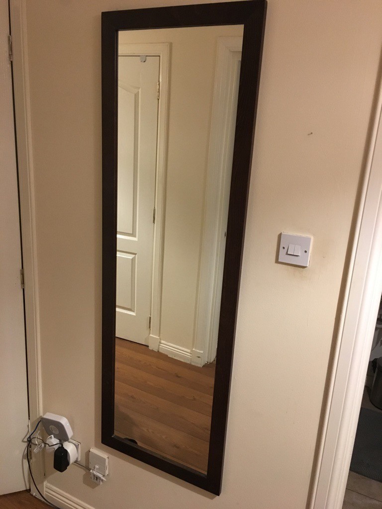 IKEA WOOD FRAME WALL MIRROR 150x50cm in Carntyne, Glasgow Gumtree