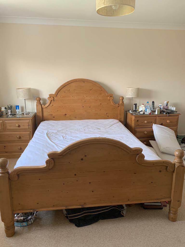 5ft pine decorative bed frame in Romsey, Hampshire Gumtree