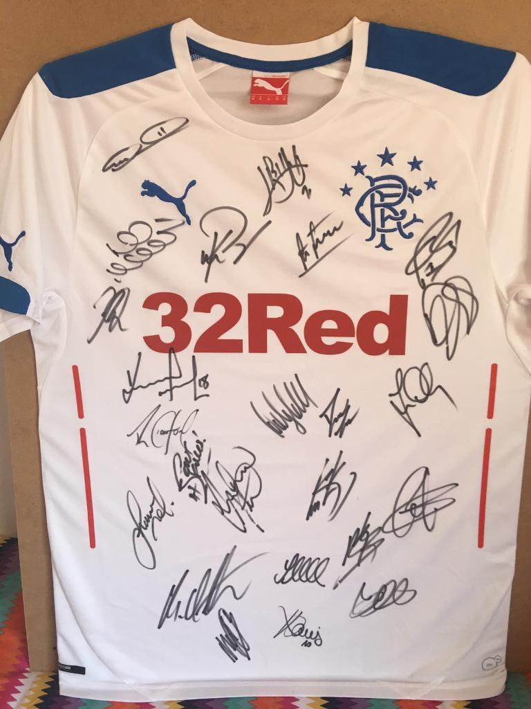 Signed Rangers Top **REDUCED** in Kings Park, Glasgow Gumtree