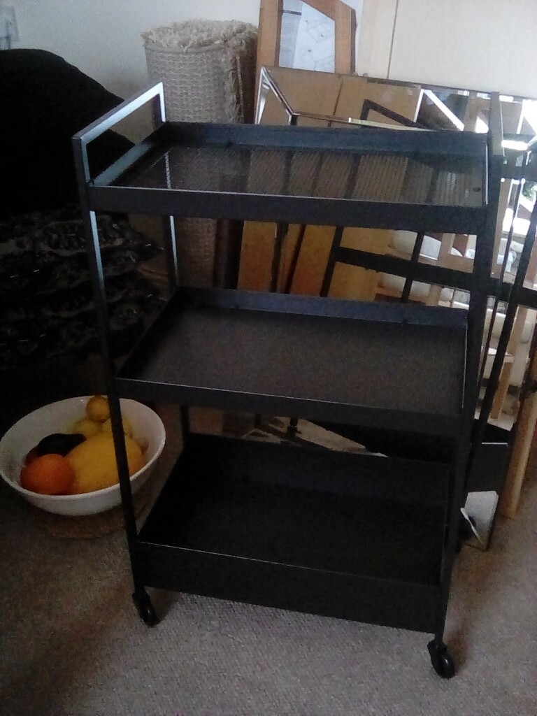 Black Metal Ikea Kitchen Trolley | in Selby, North ...