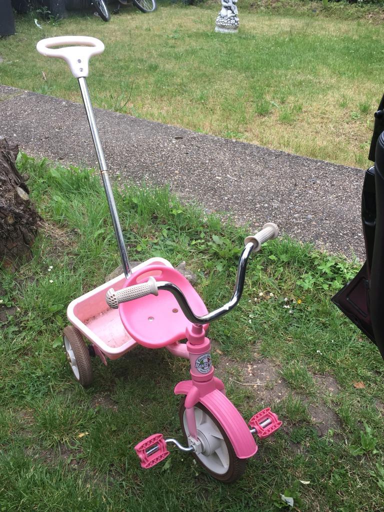 childs trike with parent handle
