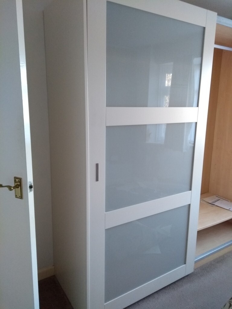 Beautiful Schreiber double self shut sliding door wardrobe in