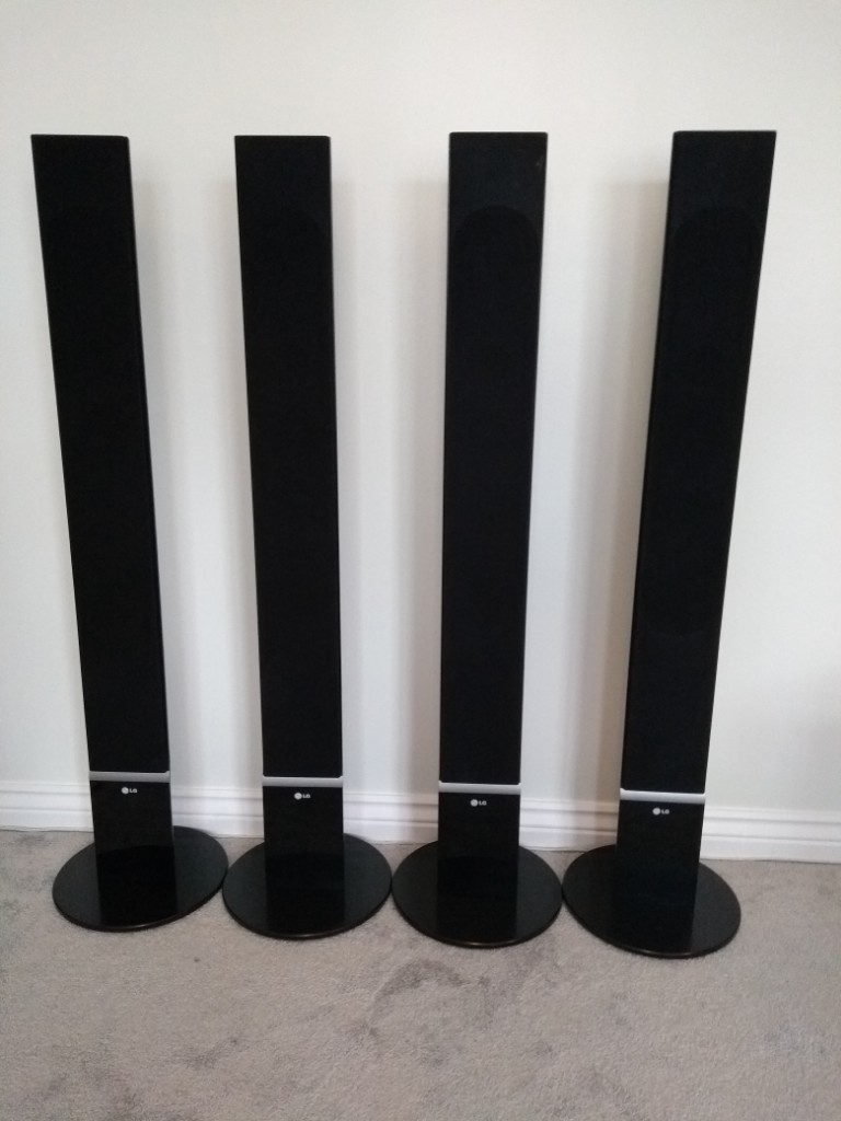 LG Tallboy surround sound cinema speakers in Worcester