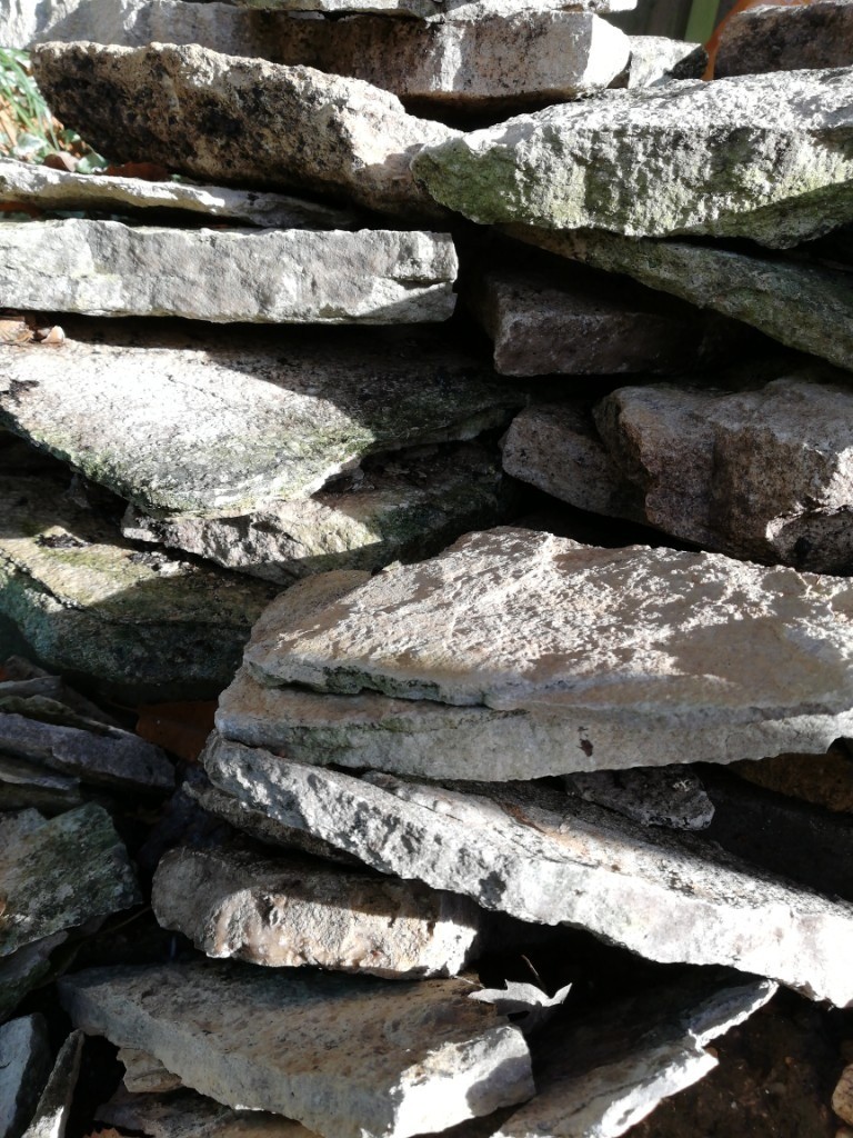 Stones perfect for building a small garden dry stone wall ...