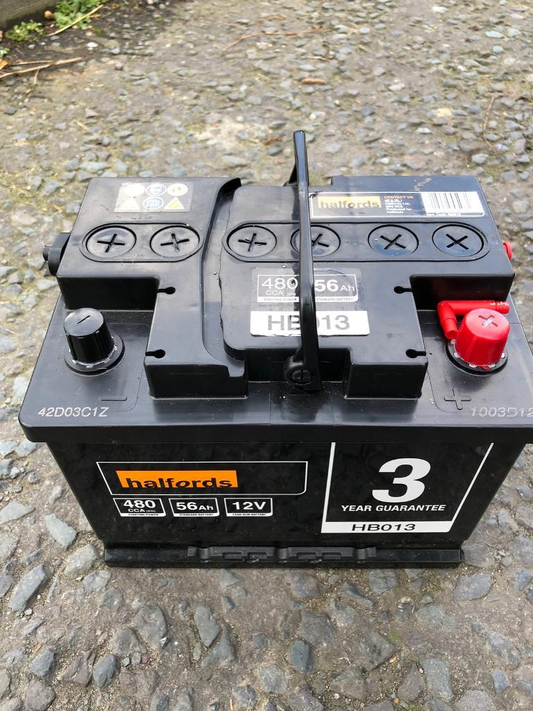 Halfords Car battery 12v 56Ah for sale in Oxford, Oxfordshire Gumtree