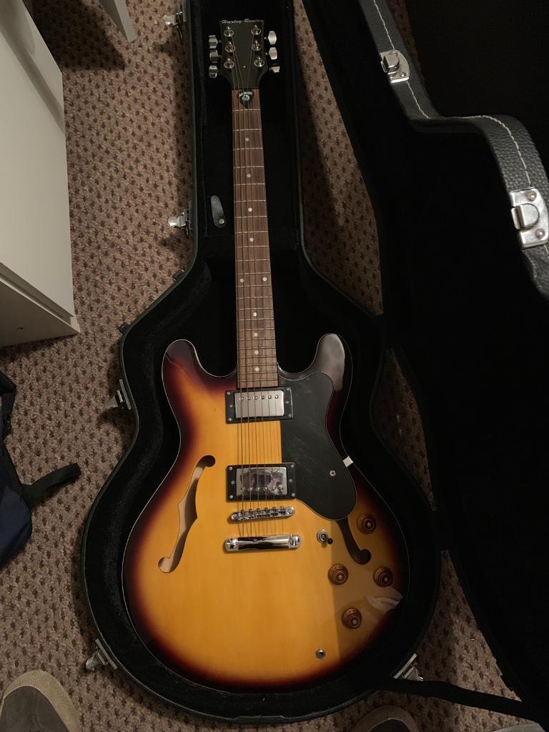 Harley Benton Guitar and hardcase in Hamilton, South Lanarkshire