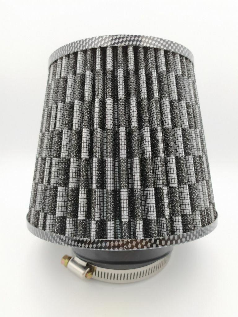 Filtro Aria Auto Aspirazione Universale Sportivo Tuning Tubo Conico Morsetto awe