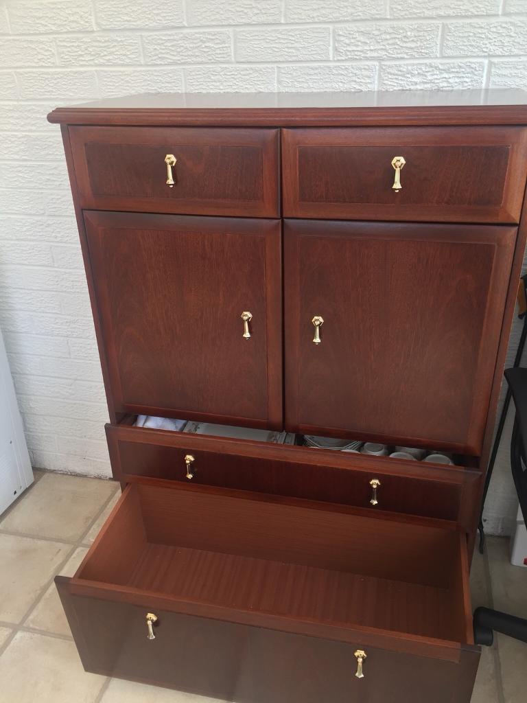 Solid Mahogany storage in Livingston, West Lothian Gumtree