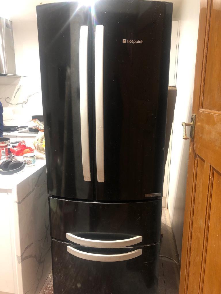Hotpoint Double Door Black Fridge And Freezer In Thornton Heath London Gumtree