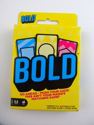 BOLD Card Game CARDS SEALED - Mattel Games
