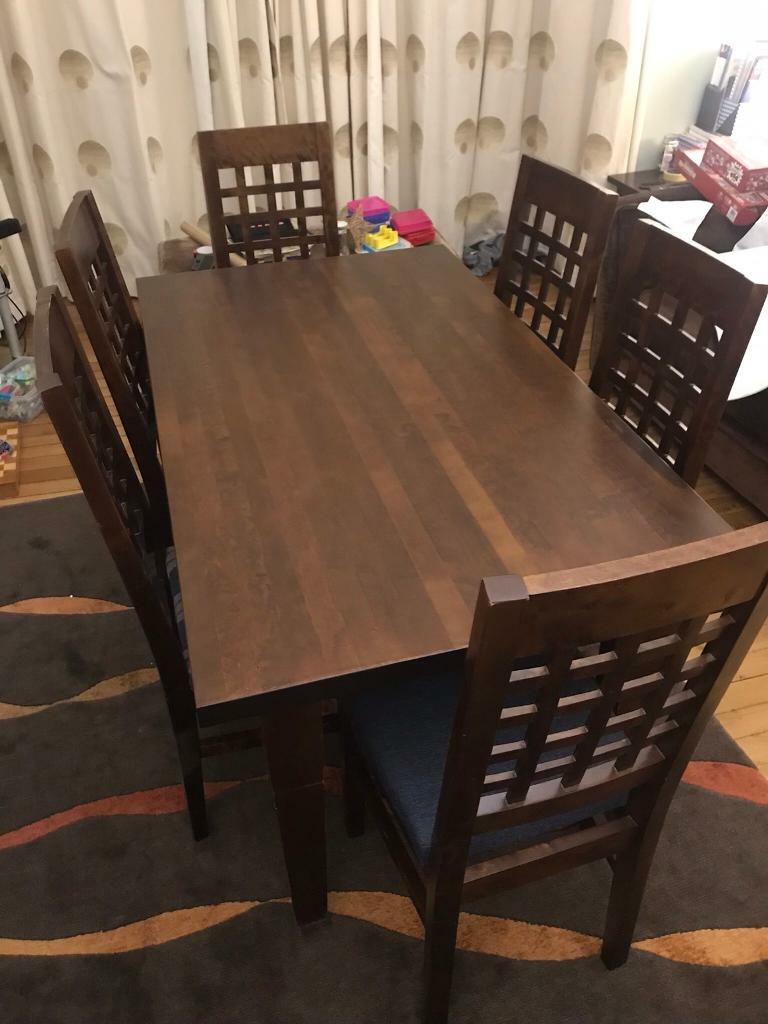 Dining Table With 6 Chairs And Extensions In New Town Edinburgh Gumtree